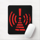 Retro Keep Back Energy Warning Symbol Muismat (Met muis)