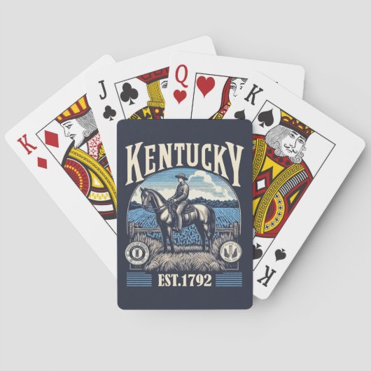 Retro Kentucky Pokerkaarten (Achterkant)
