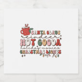 retro kermas sparkling wijnetiket (Enkel label)