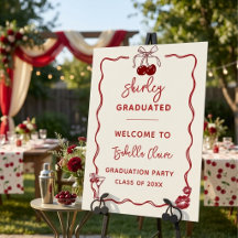 Retro-kers-graduatiefuif-welkomstbord-decoratie