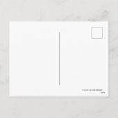 retro kerst dame briefkaart (Achterkant)