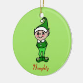 Retro Kerst Elf Ornament (Links)