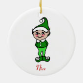 Retro Kerst Elf Ornament (Achterkant)
