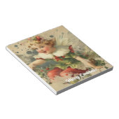 Retro kerst fee notitieblok (Schuin)