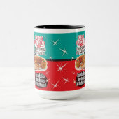 Retro Kerst Grappig als een Fruitcake Mok (Midden)