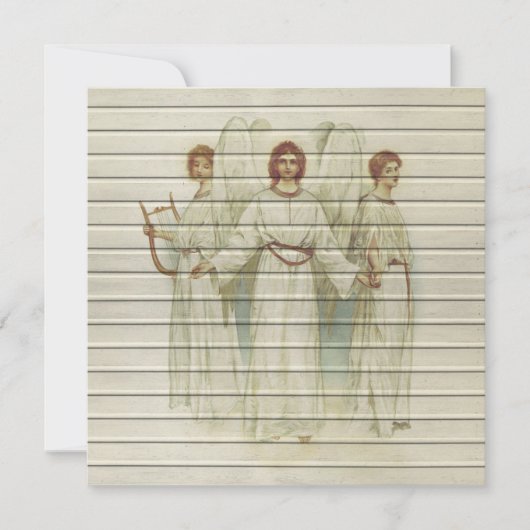 Retro | kerst in religieuze zin feestdagenkaart (Voorkant)