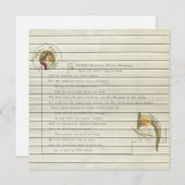 Retro | kerst in religieuze zin feestdagenkaart (Voorkant / Achterkant)