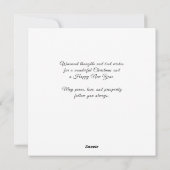 Retro | kerst in religieuze zin feestdagenkaart (Achterkant)