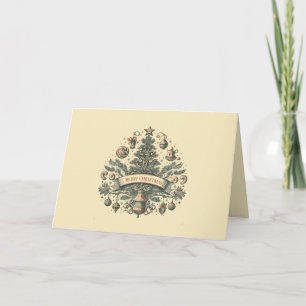 retro kerst kaart