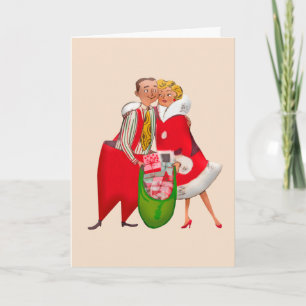 RETRO KERST LIEFDE KAART