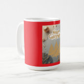 Retro Kerst mok (Voorkant links)