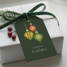 Retro Kerst Ornament Kleurrijke Vakantie