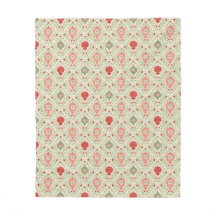 Retro Kerst Ornament Roze, Rood, Groen 