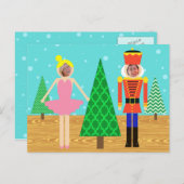 Retro Kerst Speelgoed Parade Foto Briefkaart (Voorkant / Achterkant)