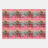 Retro Kerst Stille Nacht Inpakpapier Vel (Voorkant 3)