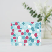 Retro Kerst Stippen Kaart (Staand voorkant)