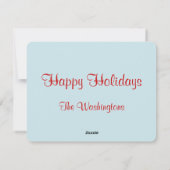 Retro Kerst Stippen Kaart (Achterkant)