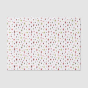 Retro Kerst Tissue Paper jaren 1950 Sterren Tissuepapier