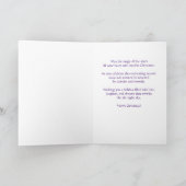 Retro Kerst Winter Fairy Custom Text Kaart (Binnen)