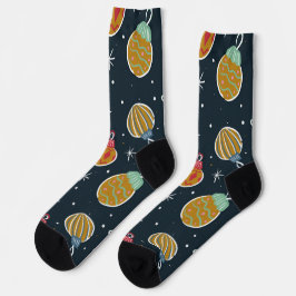 Retro Kerstbal Patroon Sokken