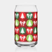 Retro Kerstbomen en Bogen Blikvorm Glas (Rechts)