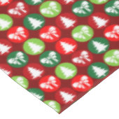  Retro Kerstbomen en Bogen Patroon Tafelkleed (Gekanteld)