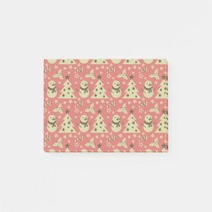 Retro Kerstbomen holly bessen ster snoep Post-it® Notes