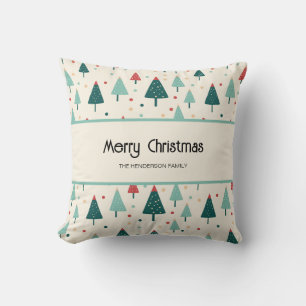 Retro kerstboom - Aangepast Kussen
