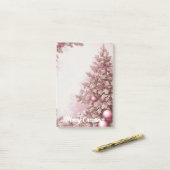 Retro kerstboom post-it® notes (Op bureau)