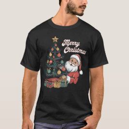 Retro kerstboom t-shirt