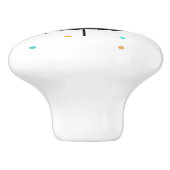 Retro-kerstboomknop Keramische Knop (Zijkant)