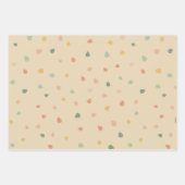 Retro-kerstboompatroon Inpakpapier Vel (Voorkant 3)