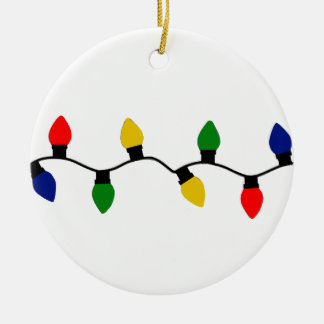 Retro kerstboomverlichting keramisch ornament