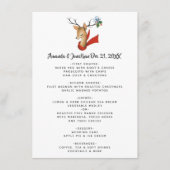 Retro  kerstbruiloft menu (Voorkant)