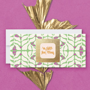 Retro kerstcadeaubon