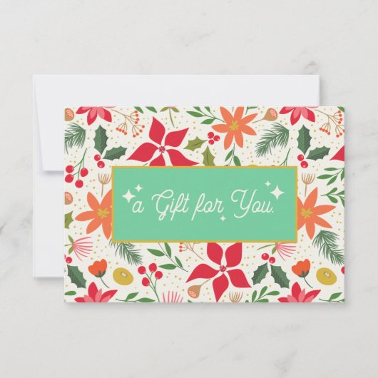 Retro kerstcadeaubon (Voorkant)