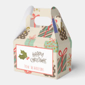 Retro Kerstcadeaus Bedankdoosjes (Voorkant Zijde)