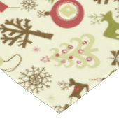 Retro kerstcollage tafelkleed (Gekanteld)