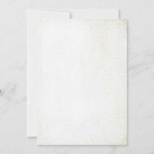 Retro Kerstdiner Bord Uitnodiging (Achterkant)