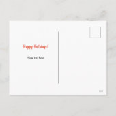 Retro Kerstdorp Chaos Holiday Briefkaart (Achterkant)