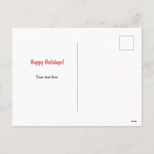 Retro Kerstdorp Chaos Holiday Briefkaart (Achterkant)