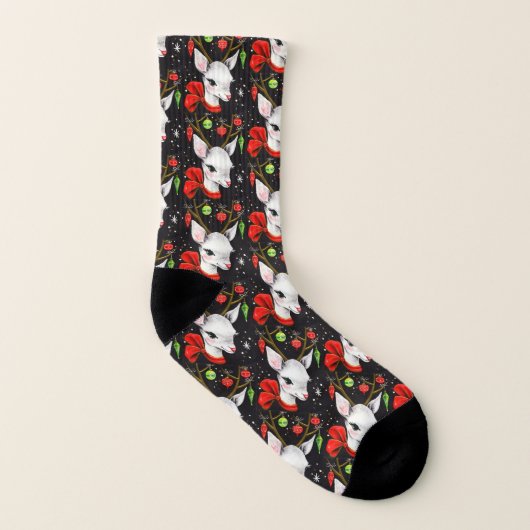 Retro-Kerstdroomcartridge All-Over-Print Socks Sokken (Links binnenkant)