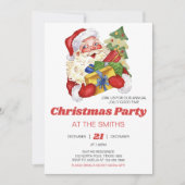 Retro  kerstfeest kaart (Voorkant)