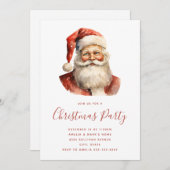 Retro Kerstfeest Kaart (Voorkant / Achterkant)