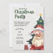 Retro  kerstfeest kaart (Voorkant)