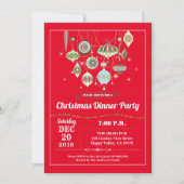 Retro kerstfeestbeurs kaart (Voorkant)