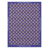 Retro  kerstfeestdag tafelkleed (Voorkant)