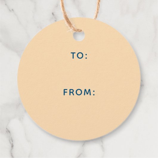 Retro kerstFeestdagen Holly Jolly Typografie Bedankjes Labels (Achterkant)