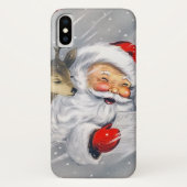 Retro kerstfeestrendieren Case-Mate iPhone case (Achterkant)