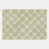  retro kerstinpakpapier inpakpapier vel (Voorkant 2)